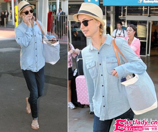 女星上街草帽是今夏最有型的防曬單品