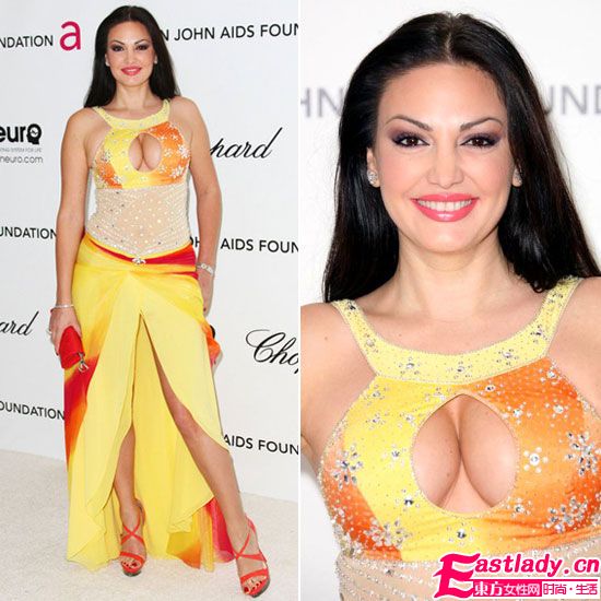 娛樂圈流行鏤空露胸裝 巨乳火拼hold不住