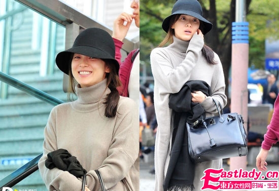 連身衣or大氈帽 宋慧喬釜山時尚著裝秀