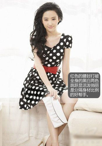 學(xué)明星演繹波點(diǎn)復(fù)古風(fēng) 做時(shí)尚潮人