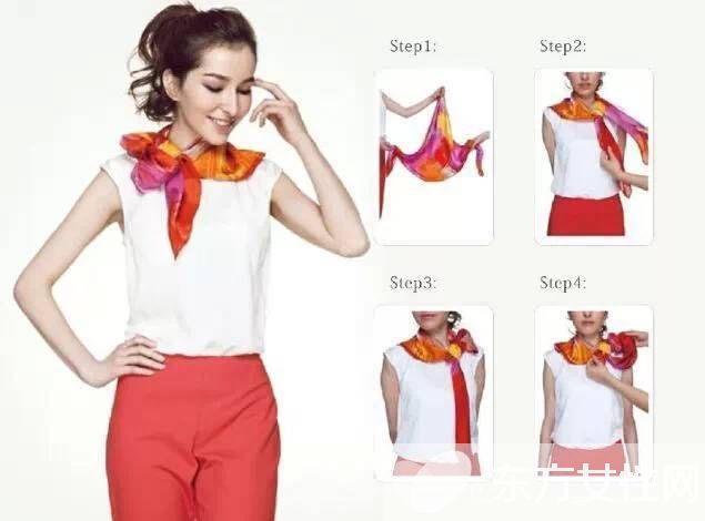 7大絲巾圍法圖解 讓你一周不重樣