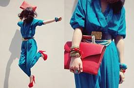 紅色高跟鞋子搭配經(jīng) 這么會(huì)搭簡直傾倒眾生