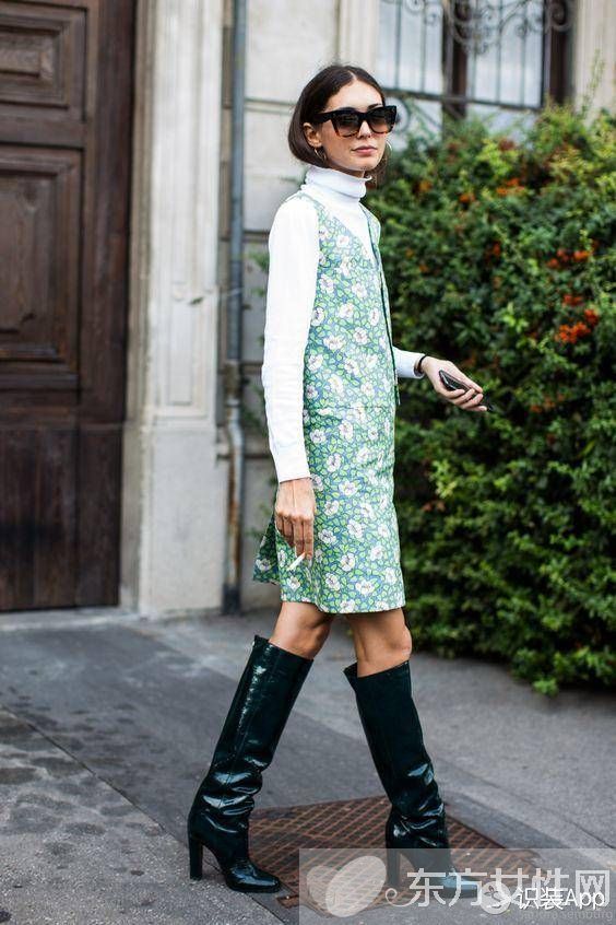 秋冬季節(jié)一件高領(lǐng)毛衣竟有這么多種穿法