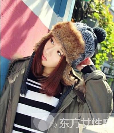 時尚皮草毛線雷鋒帽 御寒簡潔又不失可愛