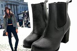 冬季時(shí)尚短靴搭配 彰顯出多樣化的潮范