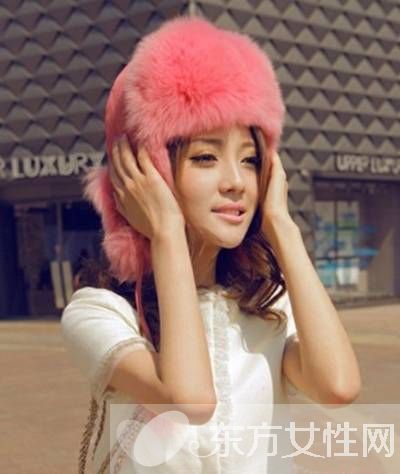 時尚皮草毛線雷鋒帽 御寒簡潔又不失可愛