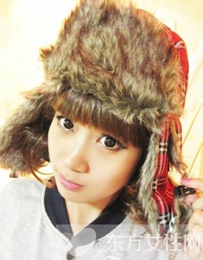 時尚皮草毛線雷鋒帽 御寒簡潔又不失可愛