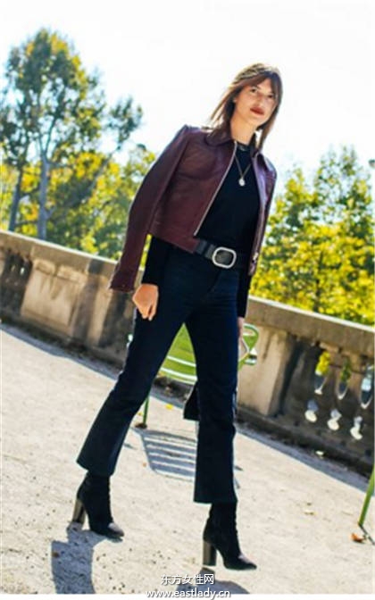 俐落率性風(fēng) 粗跟鞋百搭穿法