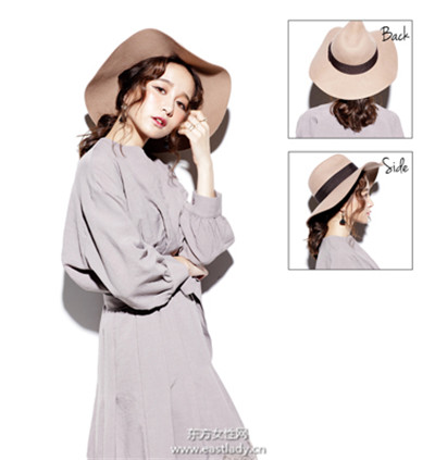 帽子+發(fā)帶搭配編發(fā)打造時尚女王造型