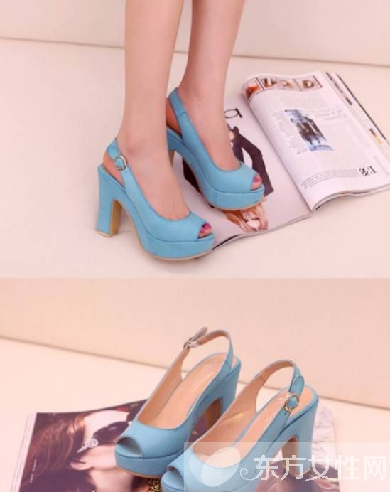 夏季女生時(shí)尚皮涼鞋 充滿著可愛的潮流感