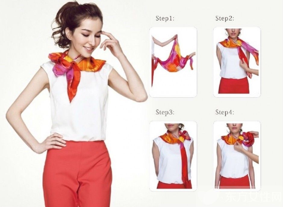 三角圍巾的圍法有哪些 6招圍出時尚感