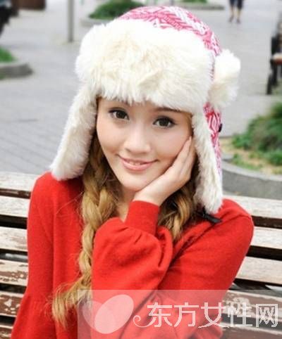 時尚皮草毛線雷鋒帽 御寒簡潔又不失可愛