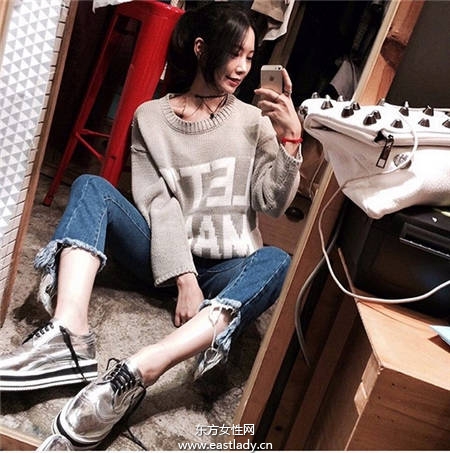 今秋厚底鞋這樣穿 小個子也可以穿出苗條范