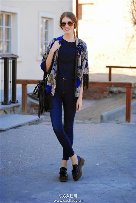 今秋厚底鞋這樣穿 小個子也可以穿出苗條范