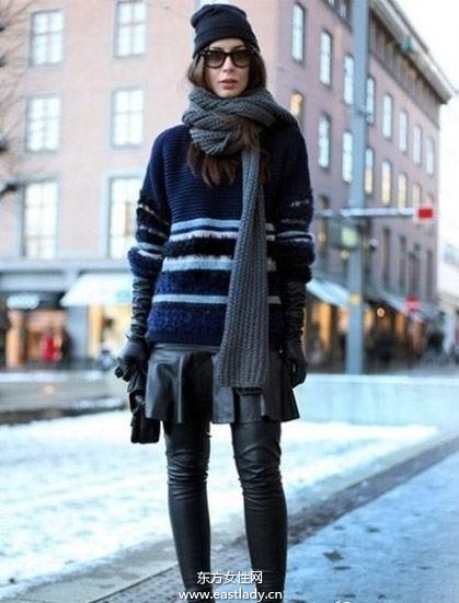 保暖圍巾搭配潮流服飾穿出時尚風(fēng)格