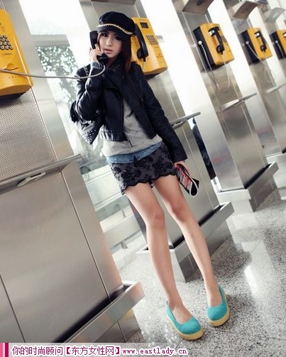 坡跟松糕厚底圓頭淺口平跟單鞋 穿出時尚魅力