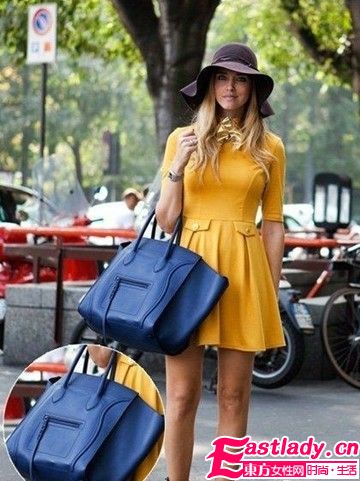 醒目飾品街拍更時(shí)髦 超模包包點(diǎn)亮造型