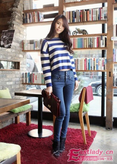 照著穿氣質升級 條紋衫早春大放異彩