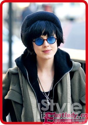 圓型復(fù)古墨鏡 凹造型圣品