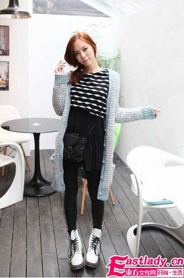 冬季要的就是這個(gè)范 人見(jiàn)人愛(ài)粗棒針毛衣