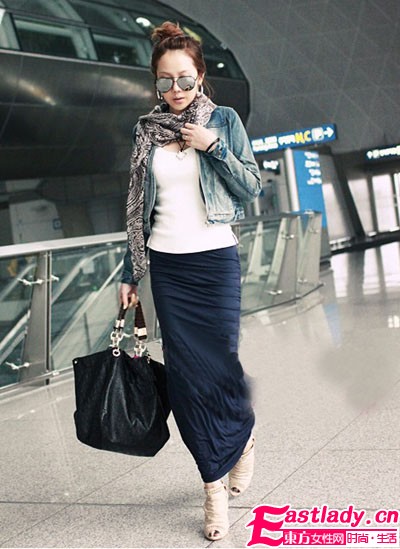 牛仔外套+裙裝 完美MIX甜美酷辣范