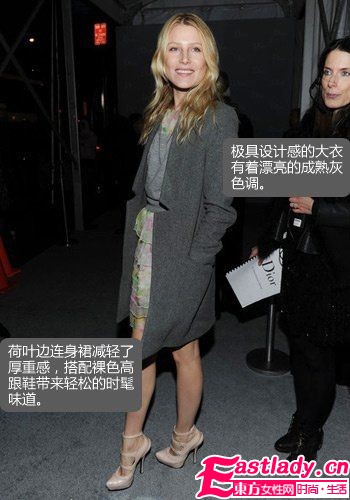 5款及膝呢子大衣 女星教你穿出別樣美感