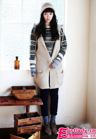 復古棒針毛衣 復古風穿出無限潮味