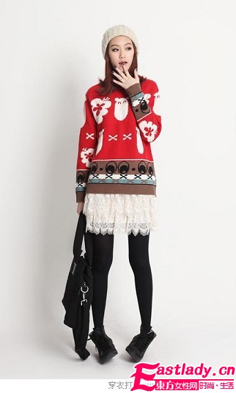 反季節(jié)穿搭 夏裙冬穿很時髦