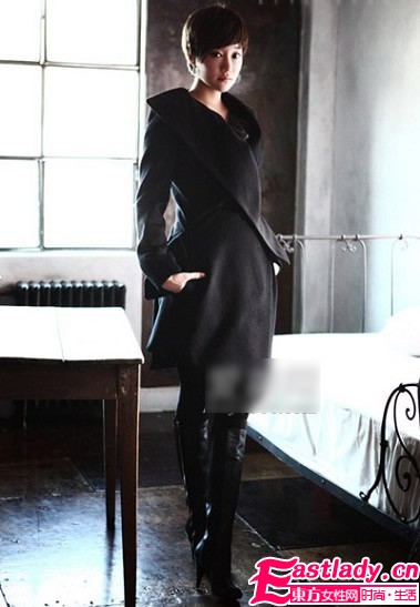 修身呢子大衣保暖時(shí)髦顯身材