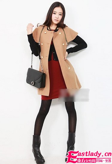 修身呢子大衣保暖時髦顯身材