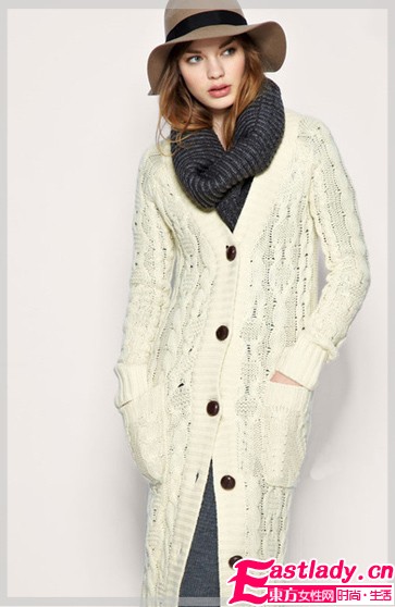 溫暖柔美長(zhǎng)毛衣 寒冬美麗不凍人