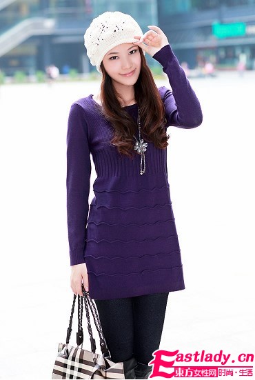 冬季修身針織衫 凸顯女性魅力