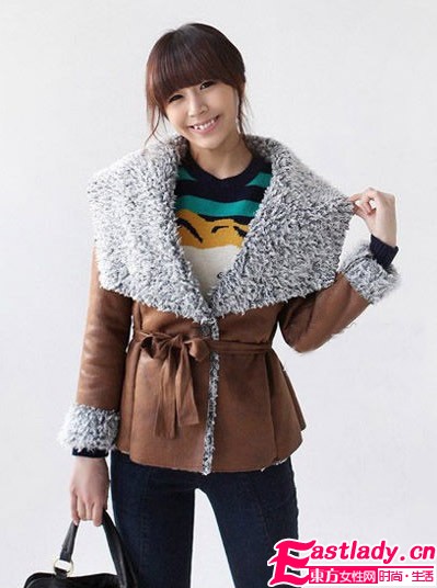 毛絨領(lǐng)外套 今冬御寒最佳選擇