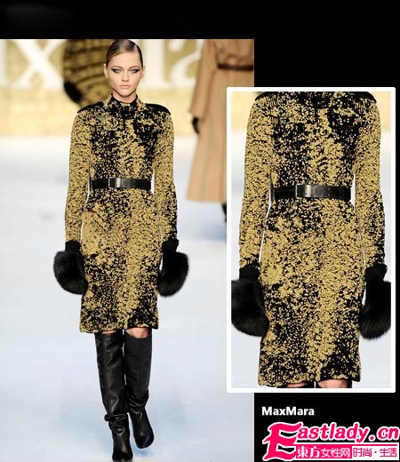 年末針織裙加條小腰帶秀出好身材