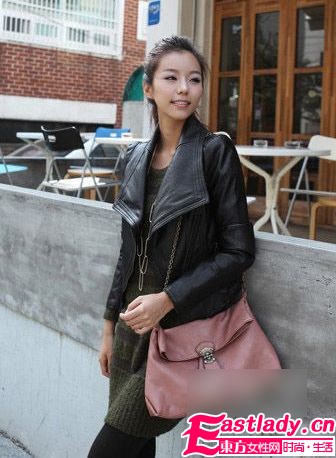 型格皮衣LOOK 引領(lǐng)辦公室潮流