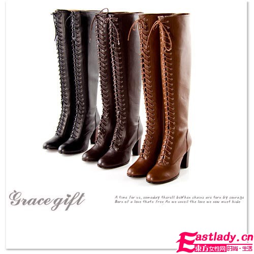 寒冬秀出名媛范 必備過(guò)膝長(zhǎng)靴顯美腿