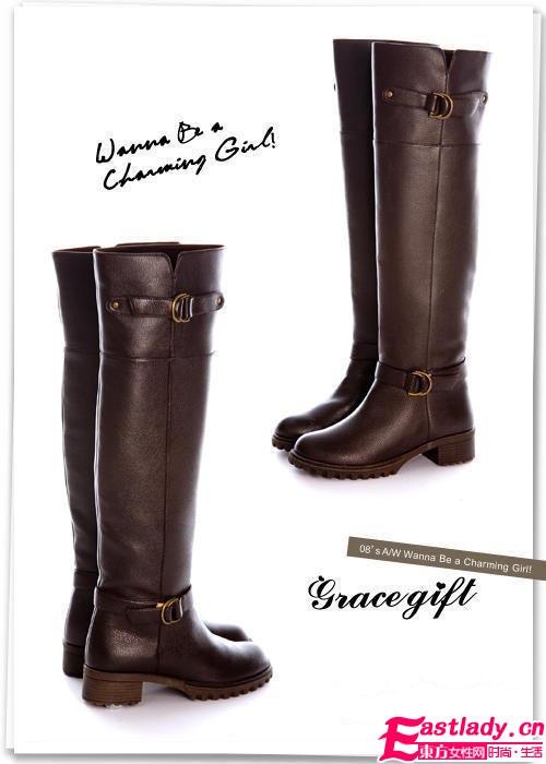 寒冬秀出名媛范 必備過膝長靴顯美腿