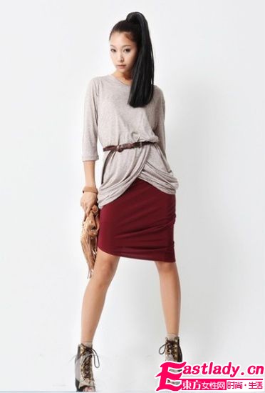 冬季時(shí)髦半身裙 消滅寬臀秀纖腰