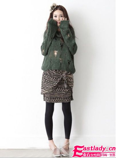 冬季時(shí)髦半身裙 消滅寬臀秀纖腰