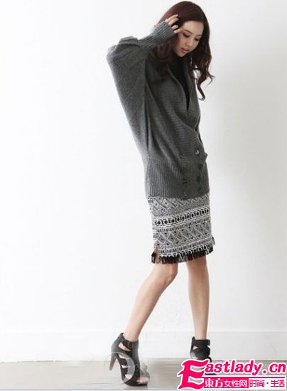 冬季時(shí)髦半身裙 消滅寬臀秀纖腰