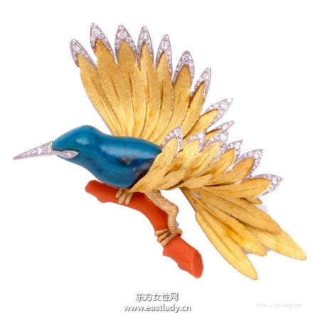 鳥(niǎo)兒胸針奢華大氣
