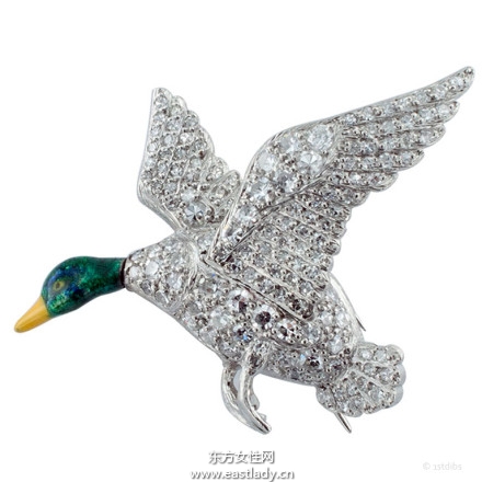 鳥兒胸針奢華大氣