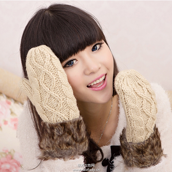時(shí)尚可愛(ài)毛線手套帶給你春天般的感覺(jué)