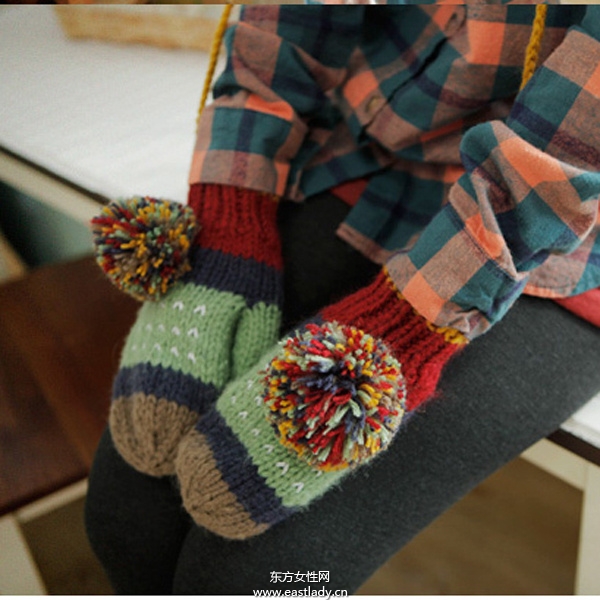 時(shí)尚可愛(ài)毛線手套帶給你春天般的感覺(jué)