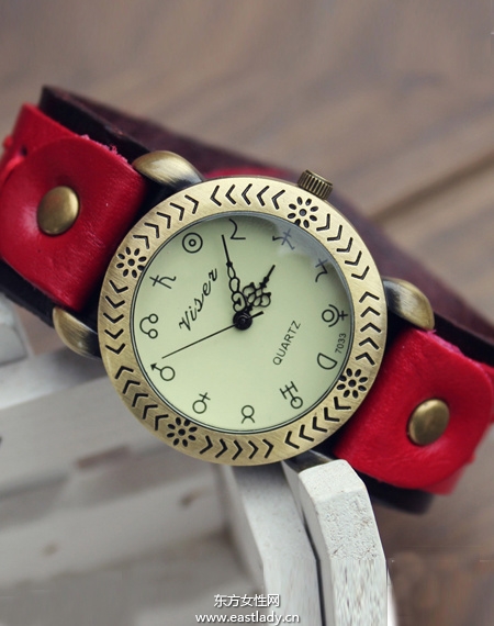 復古時尚手表戴出個性