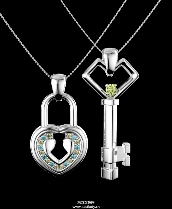 時尚高貴情侶吊墜耀眼而不奢靡
