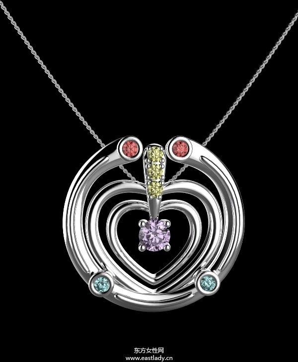 時尚高貴情侶吊墜耀眼而不奢靡