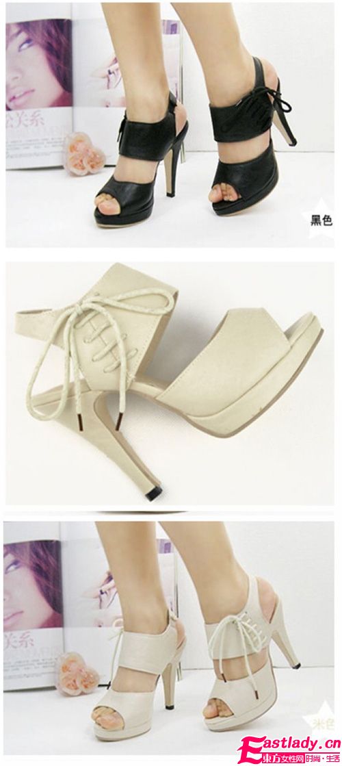 魚嘴時尚防水臺性感高跟鞋 女人走出高貴的步伐