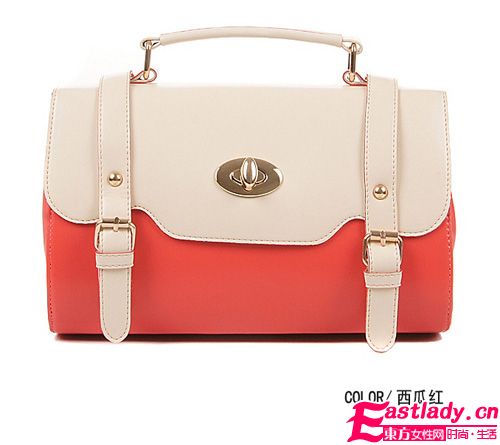 韓版夏季手提撞色包 時尚達人首選包包