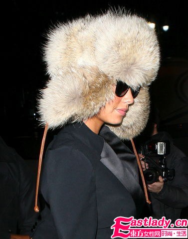 皮草雷鋒帽 夠暖又夠潮